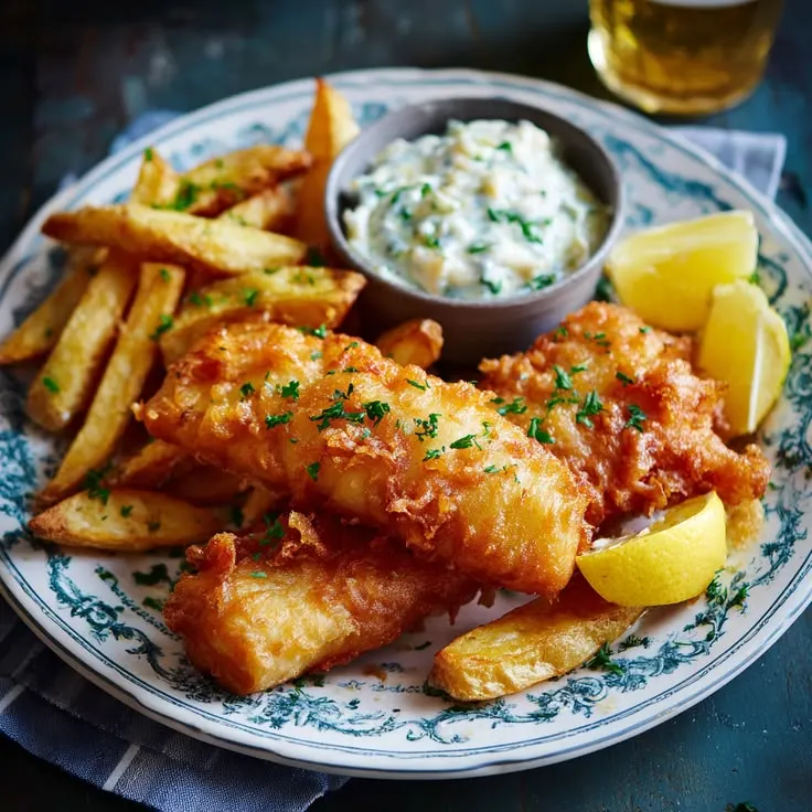 Beer Battered Fish & Chips